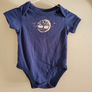 Timberland Navy Blue Baby Onesie